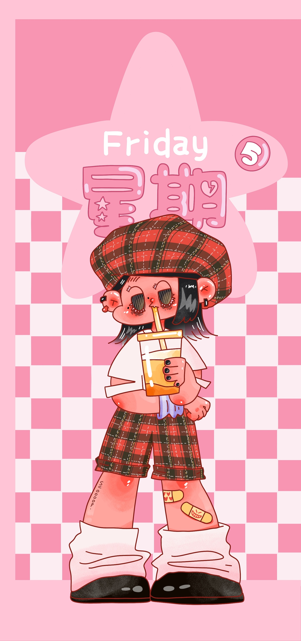 一周穿搭（图ZMjY2NDQ4NTE2） - 新锐潮流插画 - 站酷设计师SCOOOOP勺子原创素材 - 站酷ZCOOL