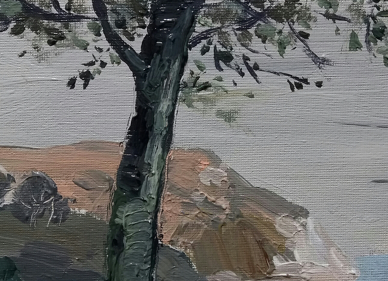 熊孩子回老家,我才有短暂的空闲和场地画点手绘。