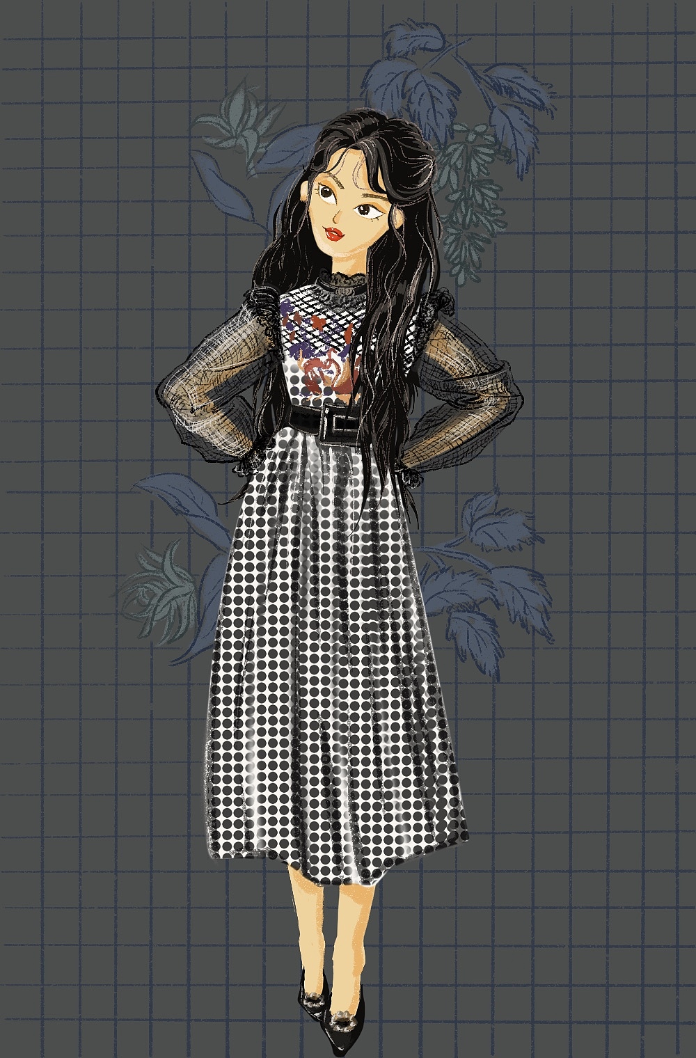 张满月造型百变-插画习作二