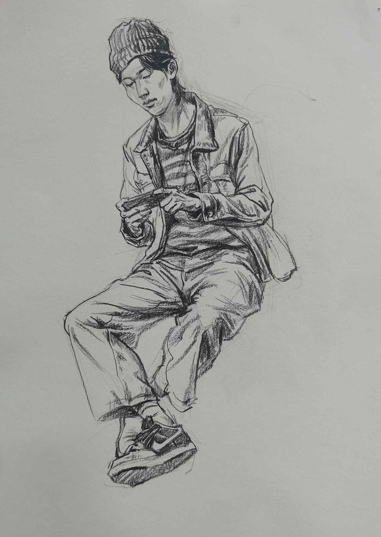 今年的部分速写课堂示范