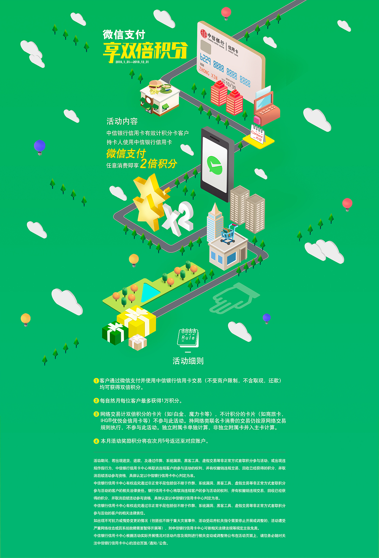 中信银行信用卡中心业务中心积分网页长图|平面|品牌|bunnyzeng_原创