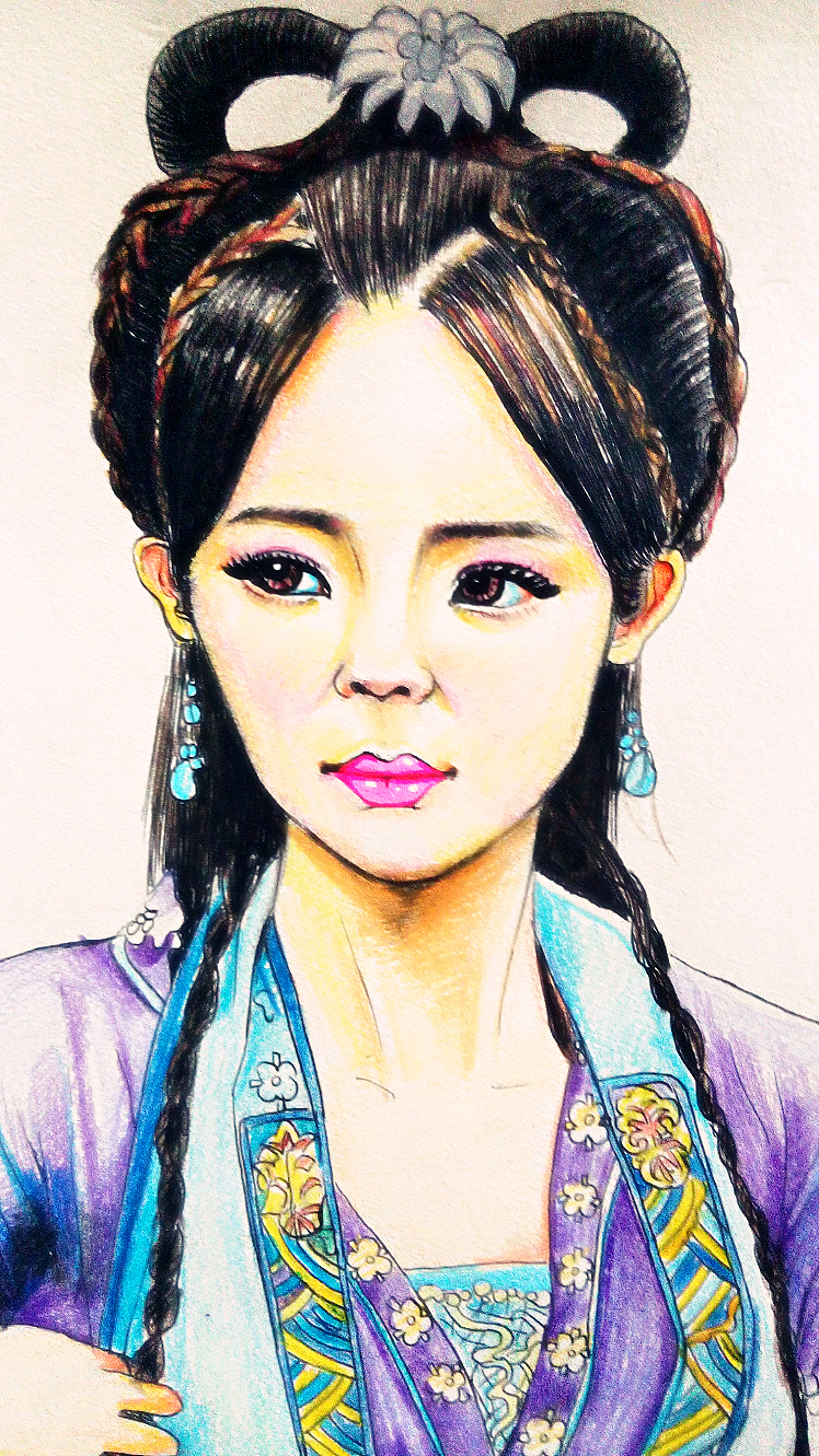 杨幂古装手绘之风晴雪