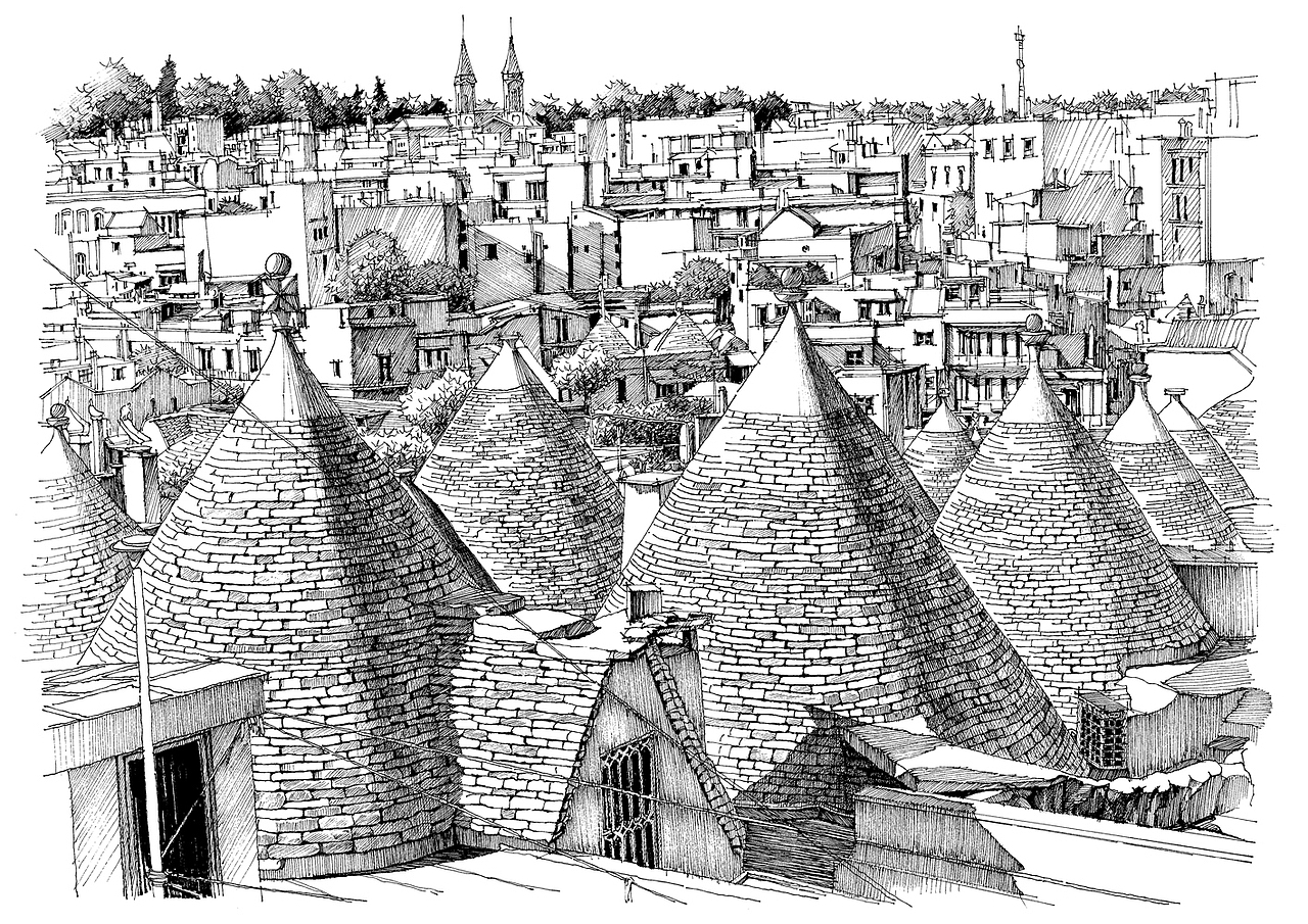 建筑写生——意大利（图ZNDczMzA3OTI=） - 建筑设计 - 站酷设计师攻克先生代光钢原创素材 - 站酷ZCOOL