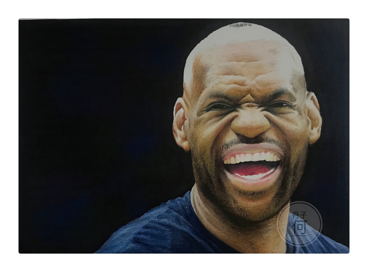 彩铅人物詹姆斯