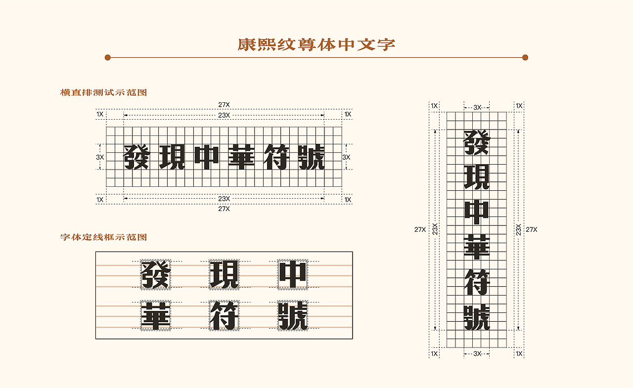 中纹之美设计——康熙纹尊体(字体字形)