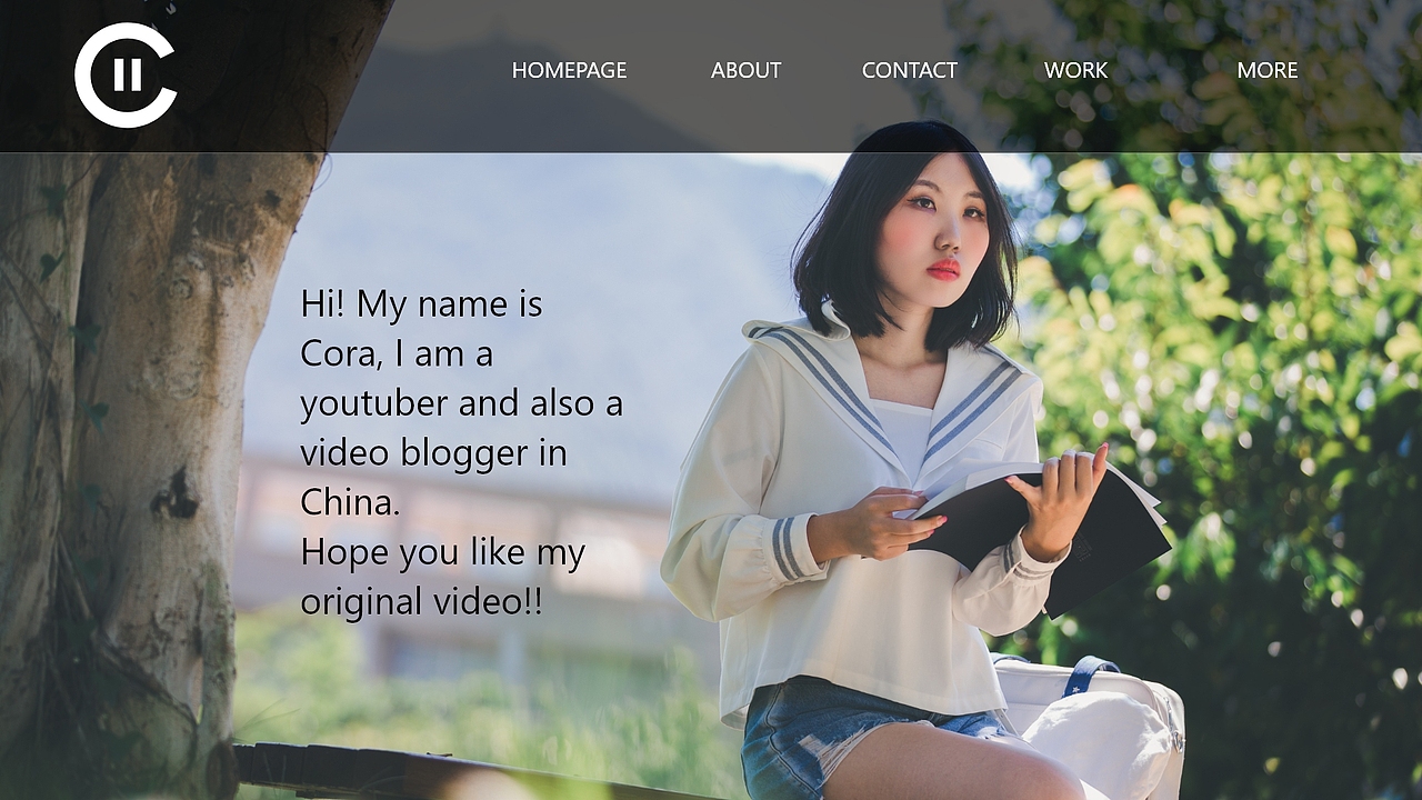 画笔酱的个人网站设计（图ZMjE4NTE5NjUy） - 个人网站 - 站酷设计师画笔酱Cora原创素材 - 站酷ZCOOL