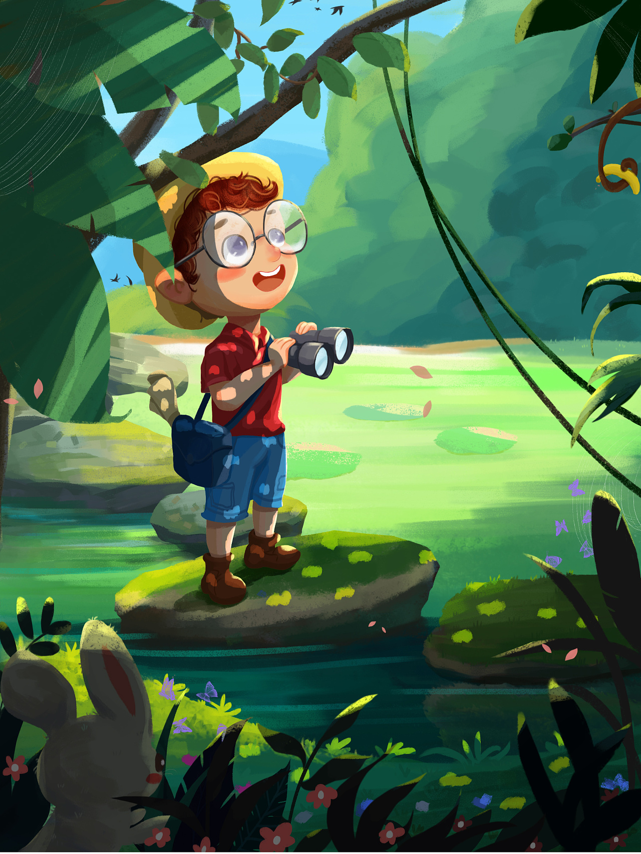 一起去探险|插画|儿童插画|康康菌 - 原创作品 - 站酷 (zcool)