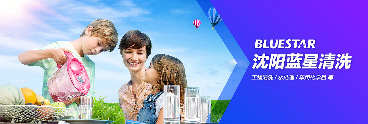 蓝星清洗公司网站广告