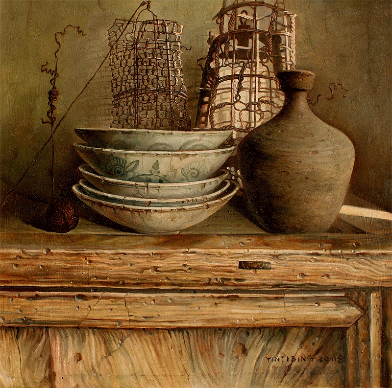 尹吉冰油画老物件