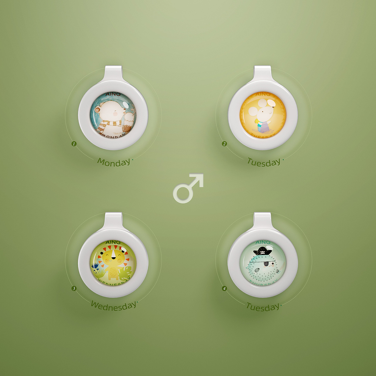 儿童驱蚊扣产品视觉设计（图ZMjI2NDMzOTgw） - 产品 - 站酷设计师ufo3437原创素材 - 站酷ZCOOL