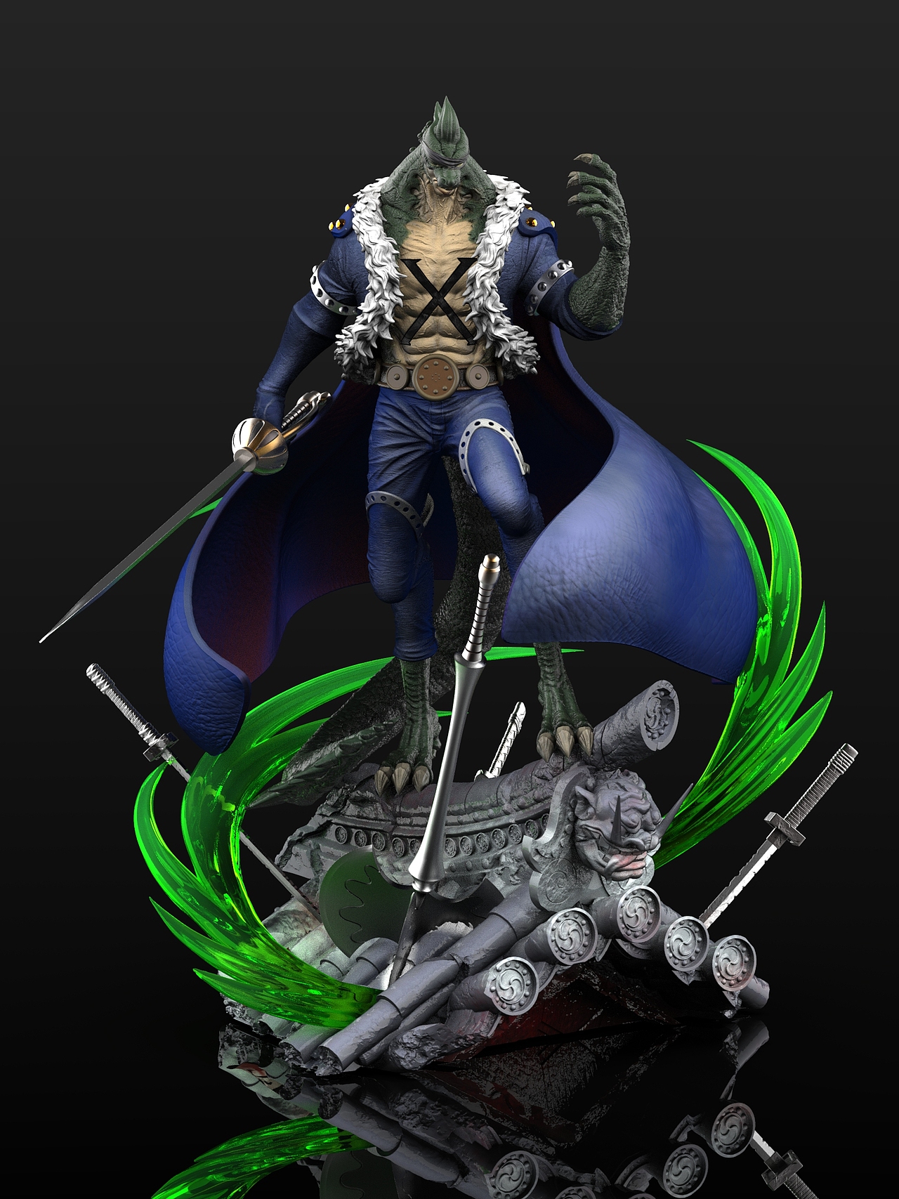 海贼王模型手办x德雷克