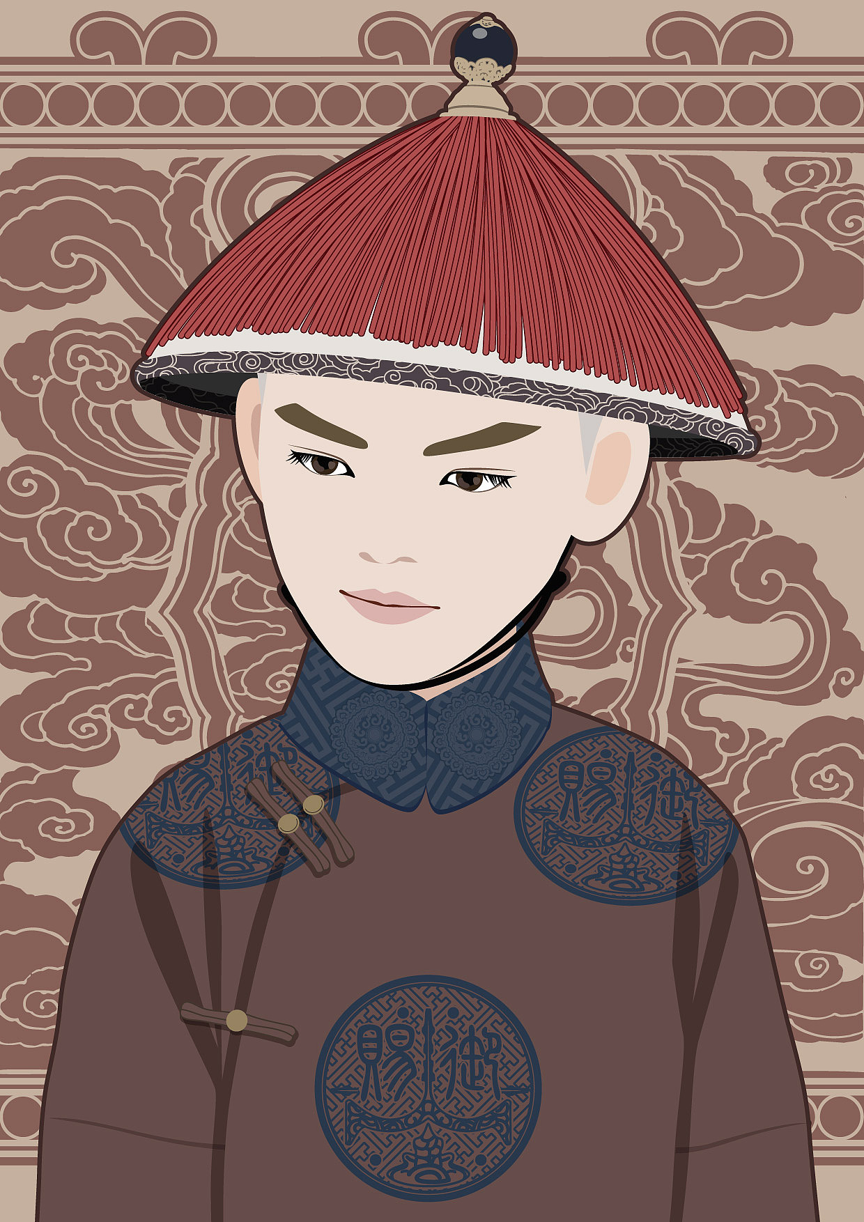 《延禧攻略》-富恒（图ZMTQwMDQ4OTU2） - 单幅漫画 - 站酷设计师涵宇Louis原创素材 - 站酷ZCOOL