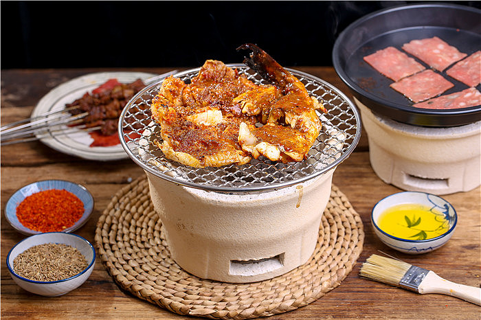 电商静物摄影烧烤炉