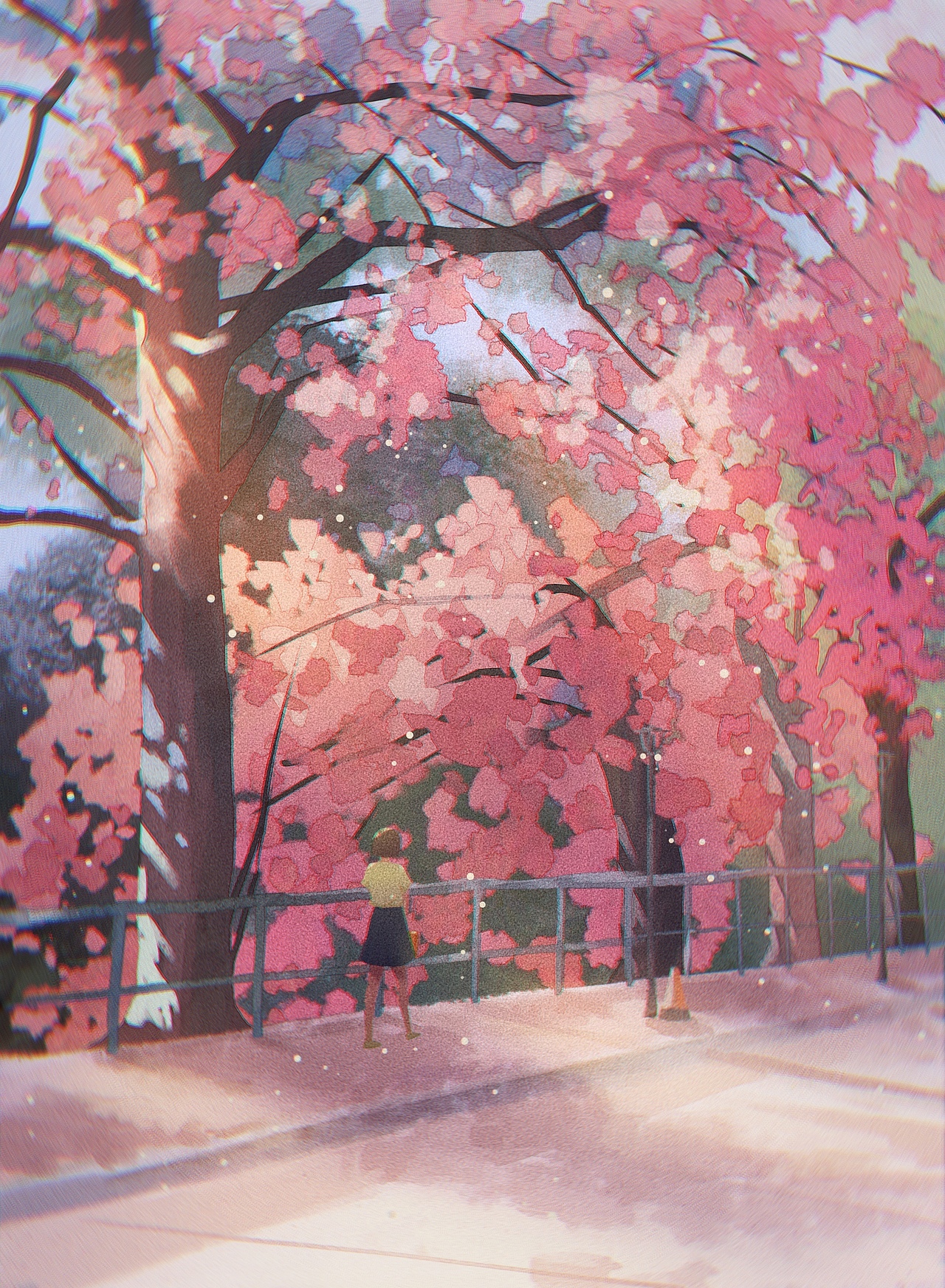 色彩60天挑战之树的练习（图ZMjc5NzM0NDQ0） - 创作习作 - 站酷设计师白猫白喵原创素材 - 站酷ZCOOL