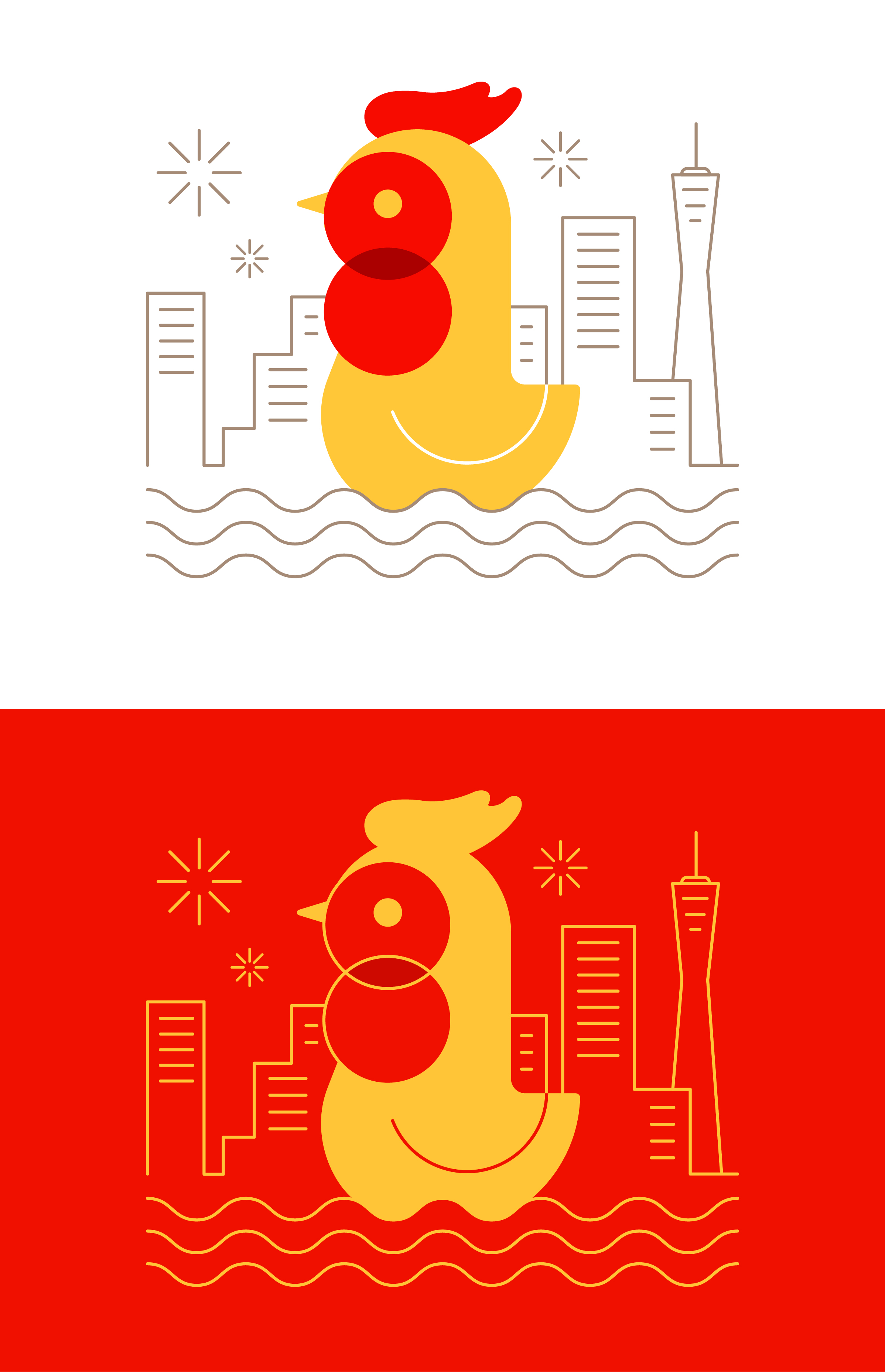2017鸡年改版设计 of 时物8分（图ZNjkwOTU2NTY=） - 图案 - 站酷设计师SnooZou原创素材 - 站酷ZCOOL