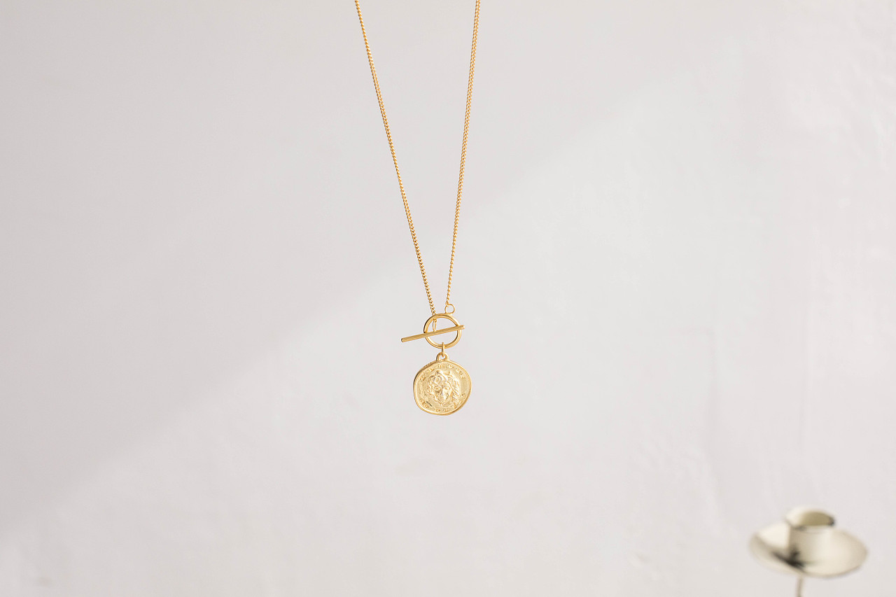 ins风冷淡风项链颈链拍摄 静物产品拍摄 银饰品首饰