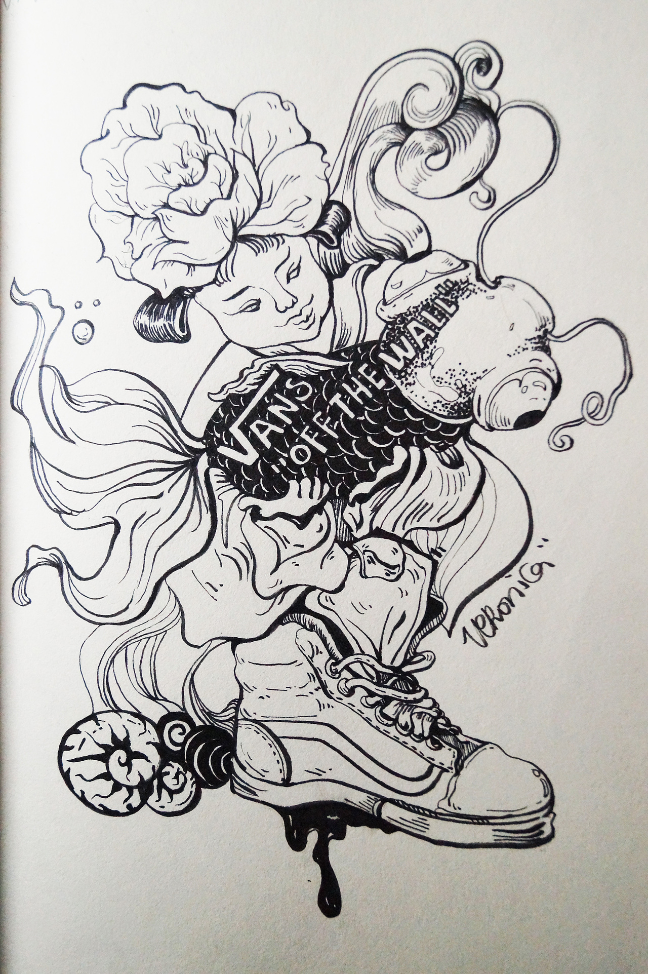 VANS*2016 OFF THE WALL中國風塗鴉（图ZNDg0MTk4OTY=） - 新锐潮流插画 - 站酷设计师VHveronica原创素材 - 站酷ZCOOL