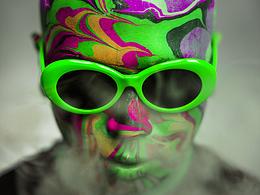 染最花的脸 拍最酷的照