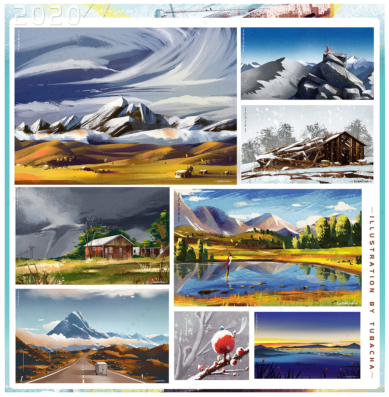 2020插画总结——兔八叉（图ZMjM4MzAxMzYw） - 商业插画 - 站酷设计师兔八叉原创素材 - 站酷ZCOOL