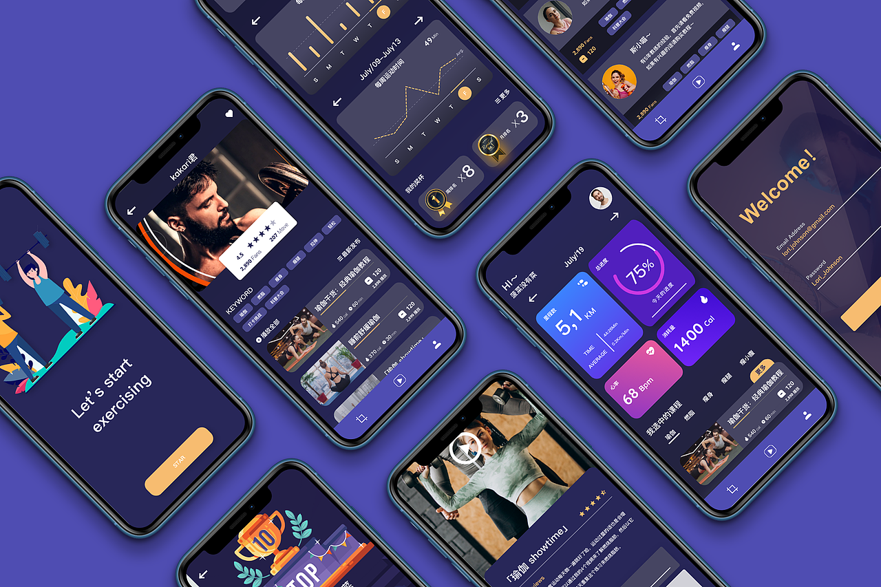 线上运动App-UX&UI设计