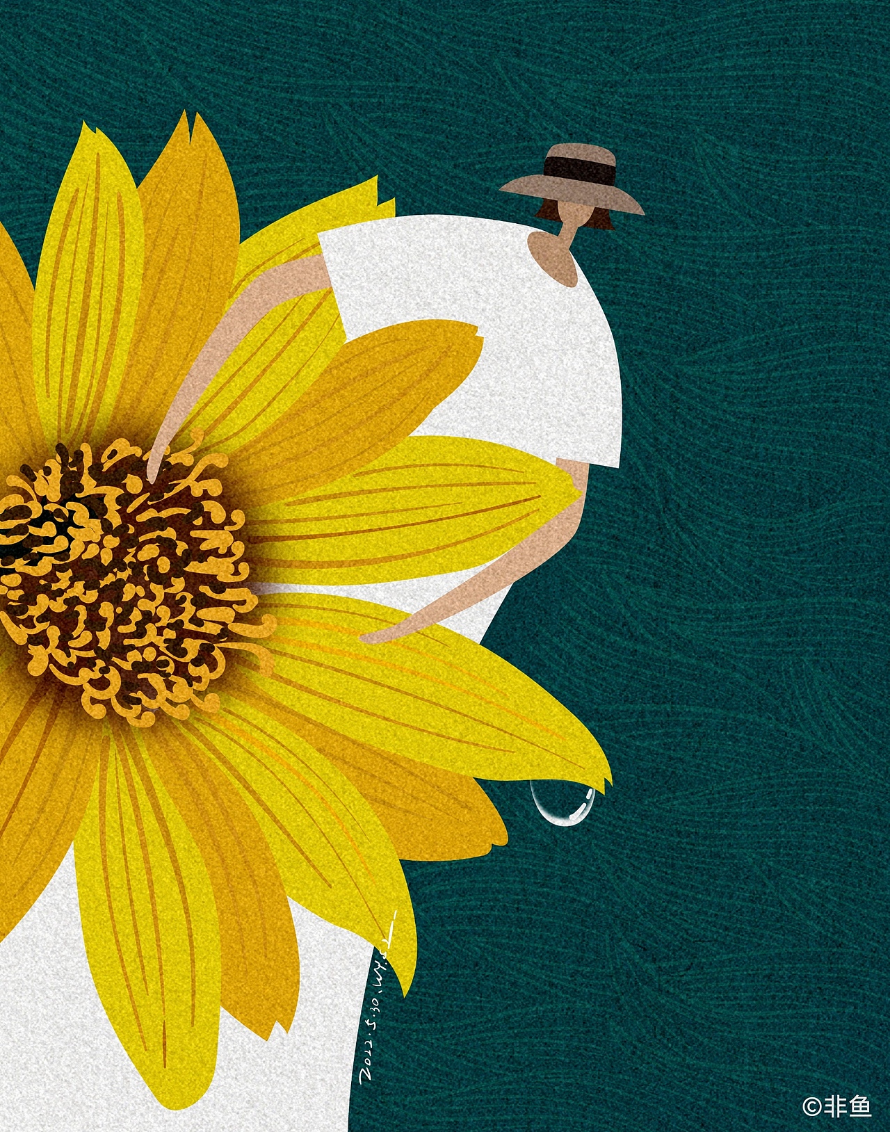 拥抱太阳（图ZMzAyOTAwODA0） - 艺术插画 - 站酷设计师w非鱼w原创素材 - 站酷ZCOOL