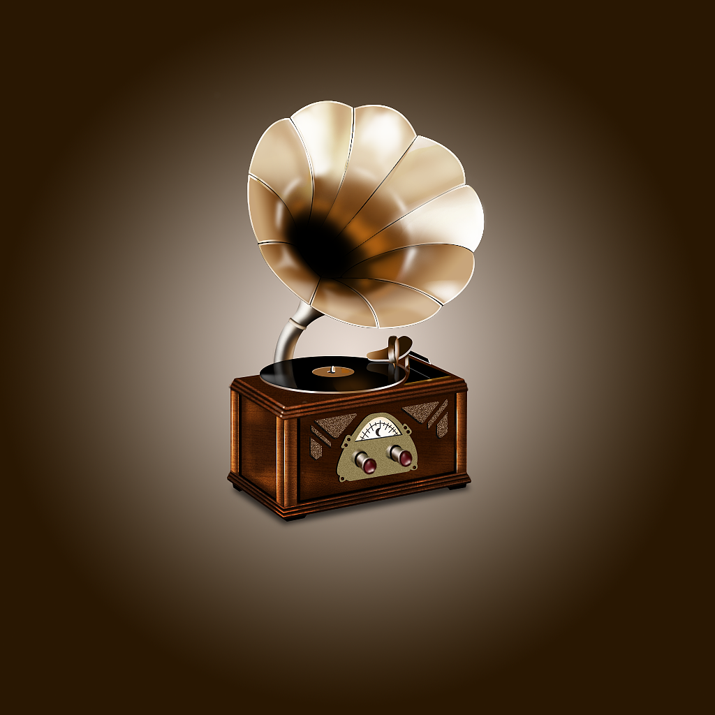留声机icon临摹