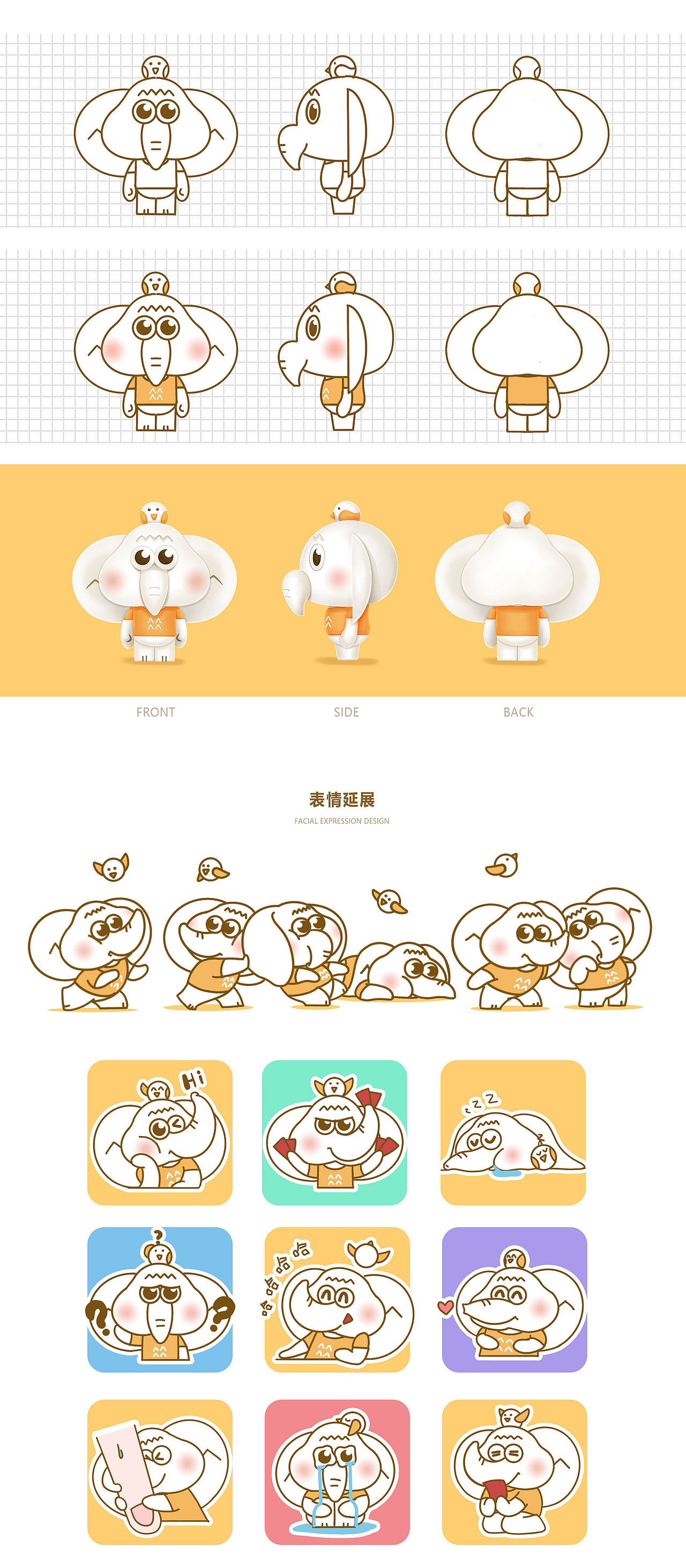 原创ip设计 | 华润万宝（图ZMzI1Mjc2MTM2） - IP形象 - 站酷设计师画画的LING酱原创素材 - 站酷ZCOOL