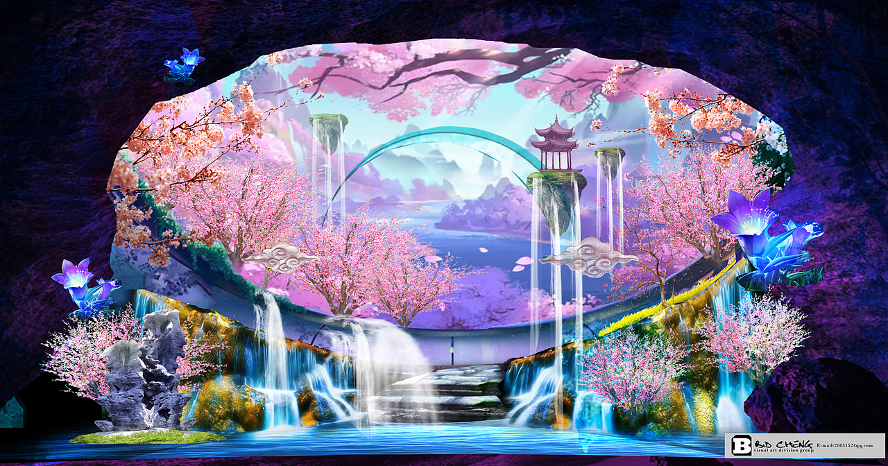 现代多媒体昆曲牡丹亭舞台概念方案设计