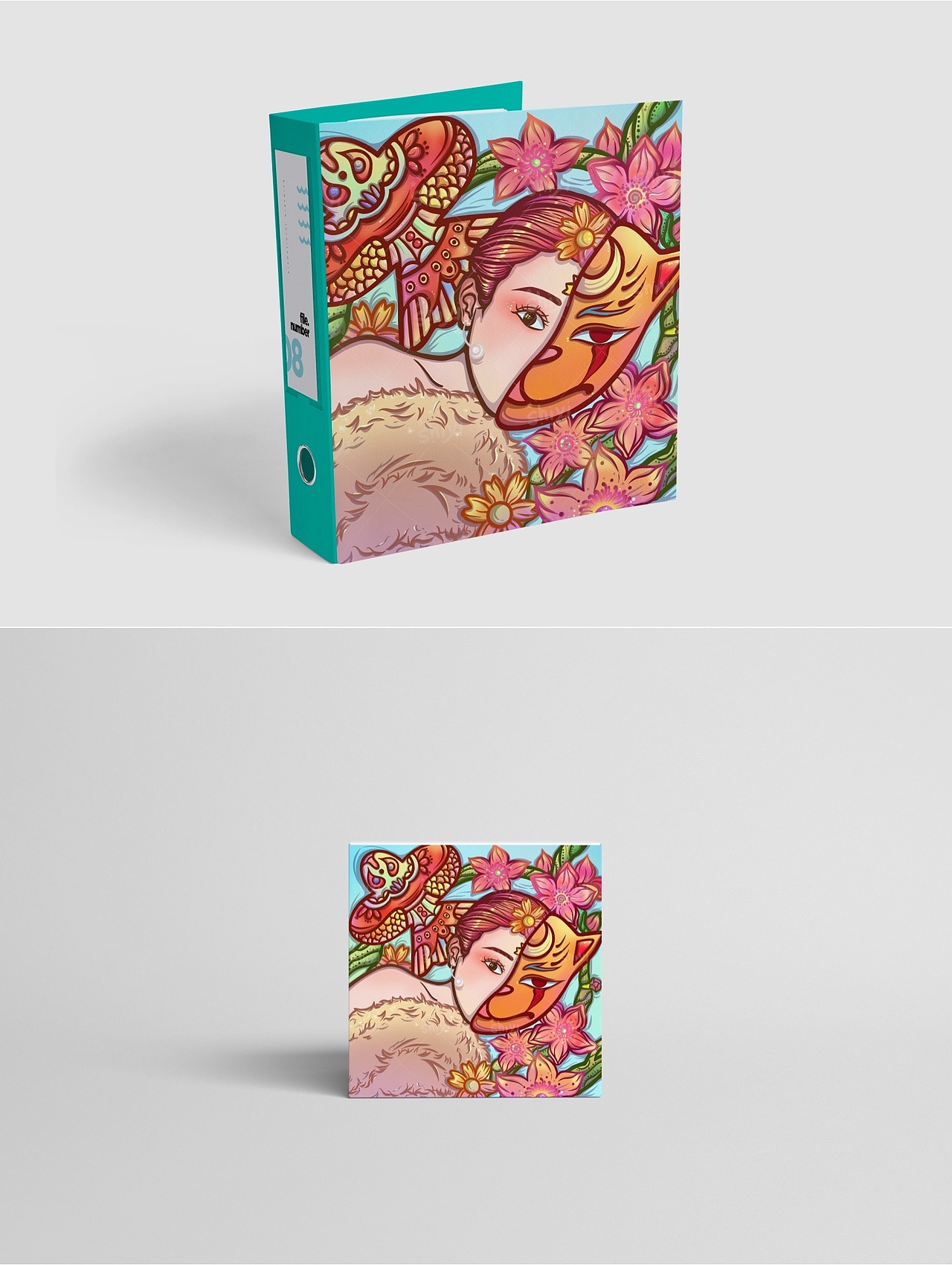 国潮个性包装狐狸面具