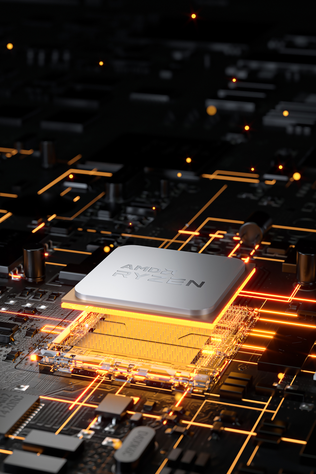 产品渲染 · 桌面美学与芯片美学的极致探索