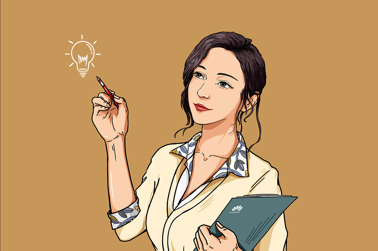 营销经理人物绘制