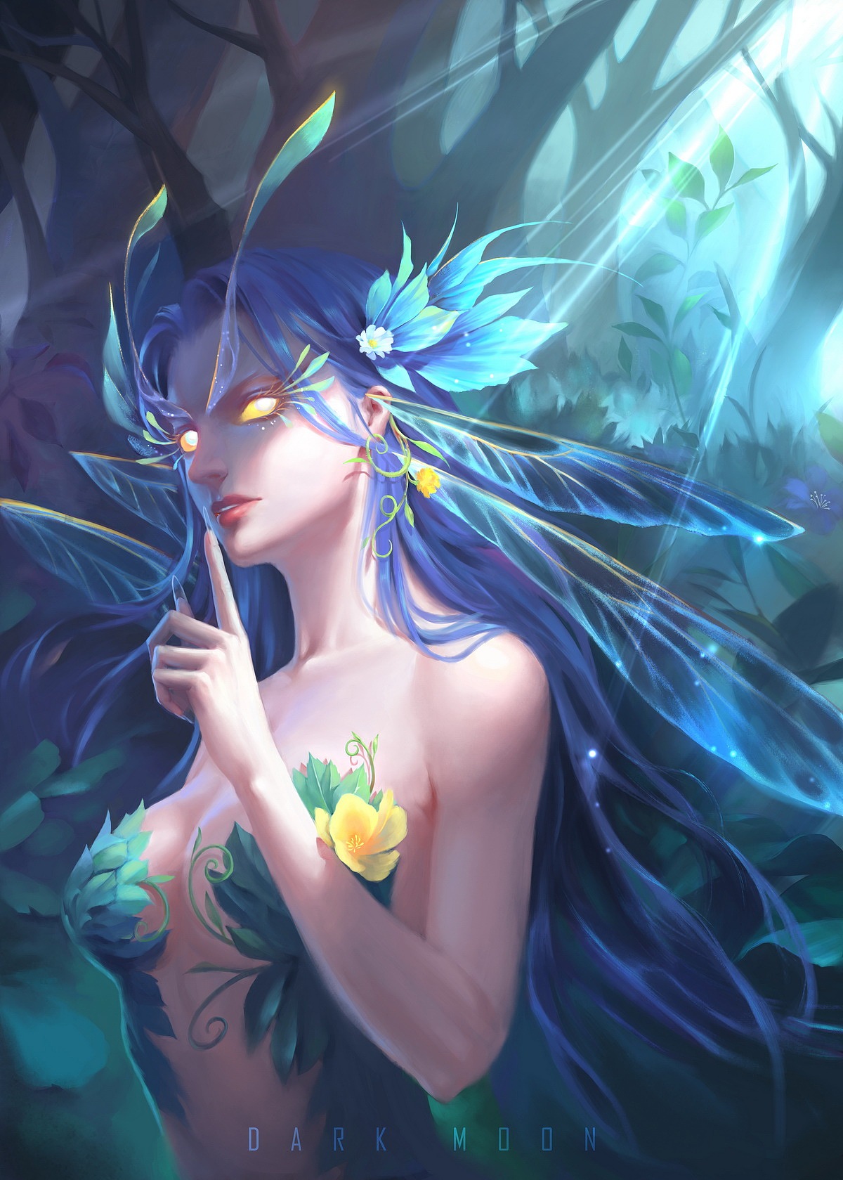 夜精灵（图ZMjMwMzg0MjA0） - 商业插画 - 站酷设计师DarkMoon_Coming原创素材 - 站酷ZCOOL