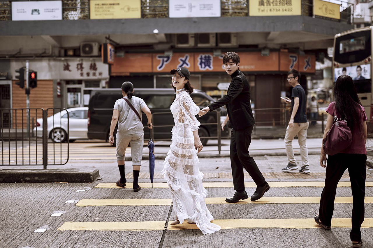 大连唐人港片街景