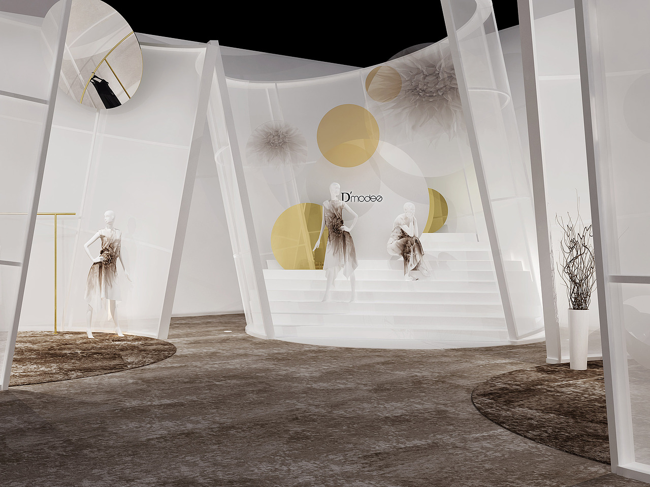 CHICHI｜2018服博会展台设计（图ZMjcwMDkxNTcy） - 展陈设计 - 站酷设计师亚空间设计原创素材 - 站酷ZCOOL