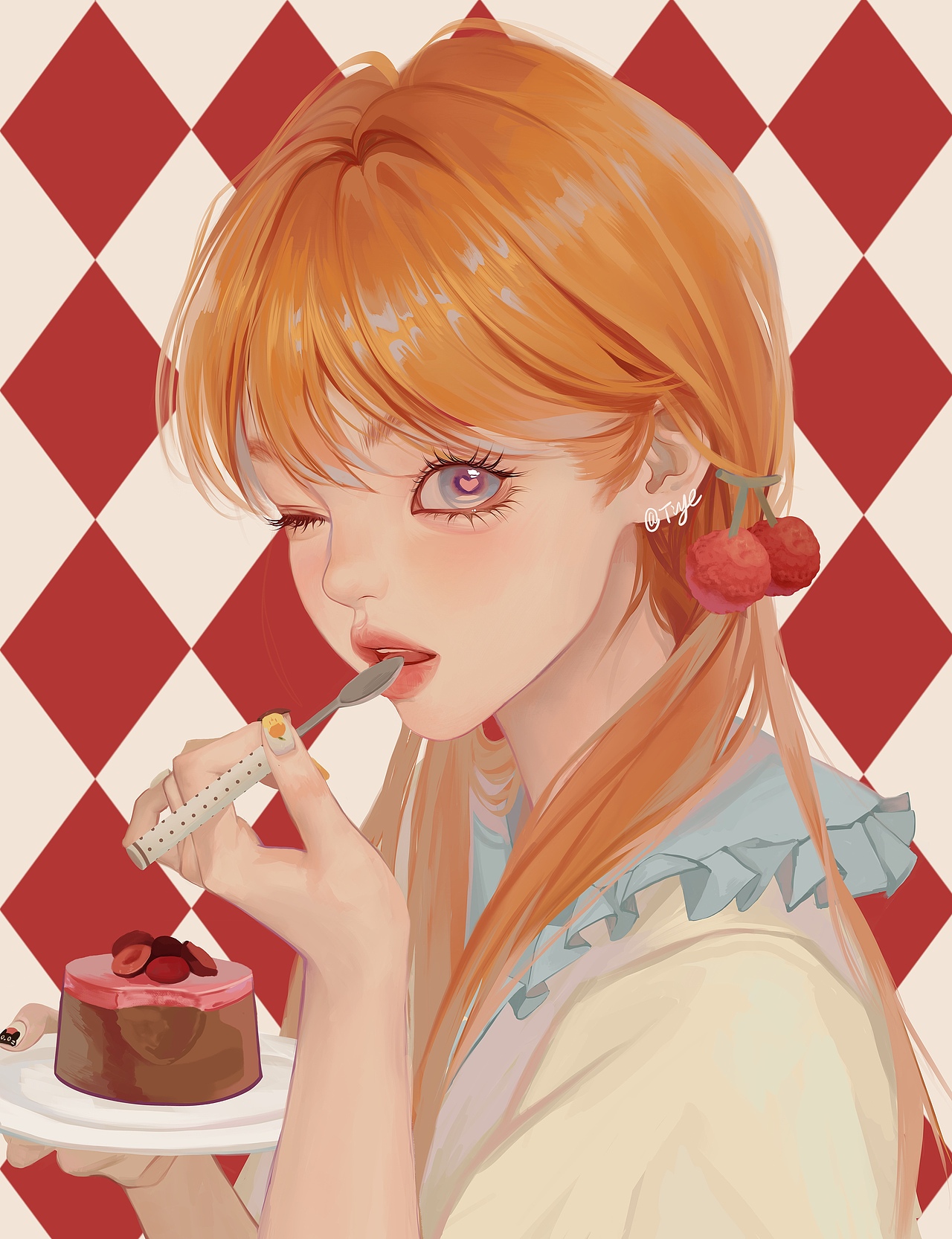 🍒（图ZMzM2MjUwNjUy） - 艺术插画 - 站酷设计师Tiye鸭原创素材 - 站酷ZCOOL