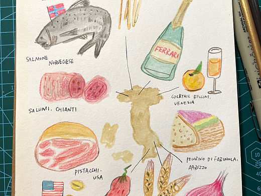 手绘食谱Vol.47 🐟🍾️🍹