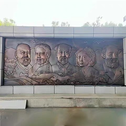名人肖像锻铜浮雕设计制作