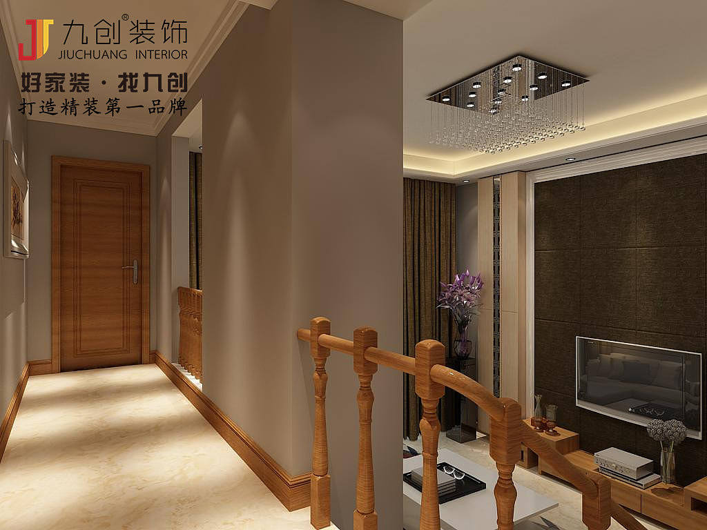 淄博正承名筑装修,淄博别墅装修,新中式风格装修设计效果图