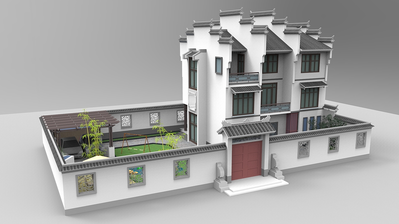 江南民居建筑设计（图ZNDYxOTY1MjA=） - 建筑设计 - 站酷设计师涂涂mt原创素材 - 站酷ZCOOL