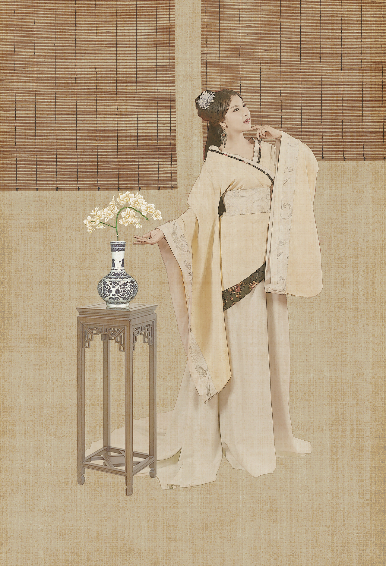 工笔画风（图ZMTA5NDQ0OTky） - 人像摄影 - 站酷设计师zhouwei0928原创素材 - 站酷ZCOOL