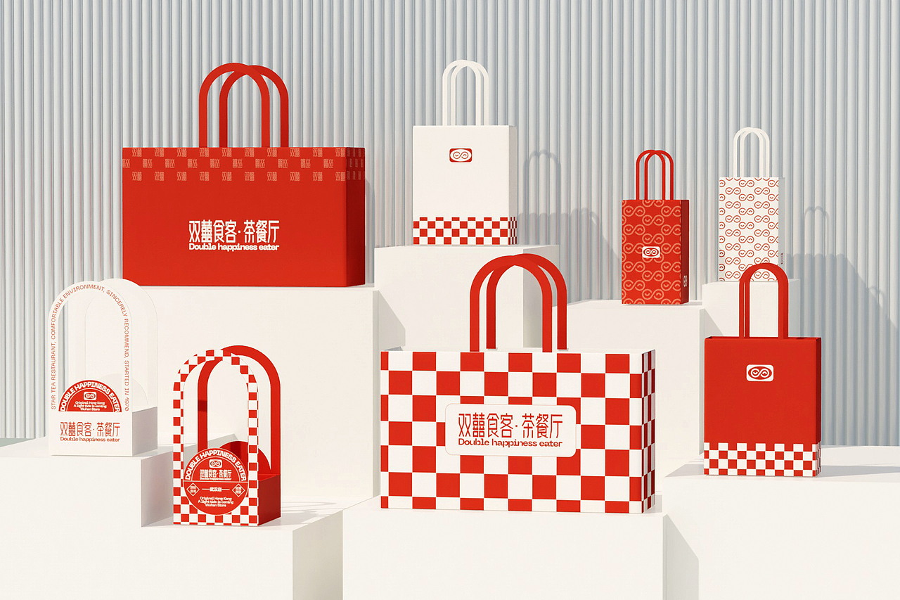 双囍食客 茶餐厅丨餐饮品牌设计（图ZMzY1MDU3OTUy） - 品牌 - 站酷设计师大碗视觉原创素材 - 站酷ZCOOL