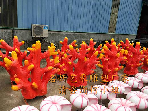 海洋景观工程有玻璃钢海豚雕塑海螺海马造型装扮小区