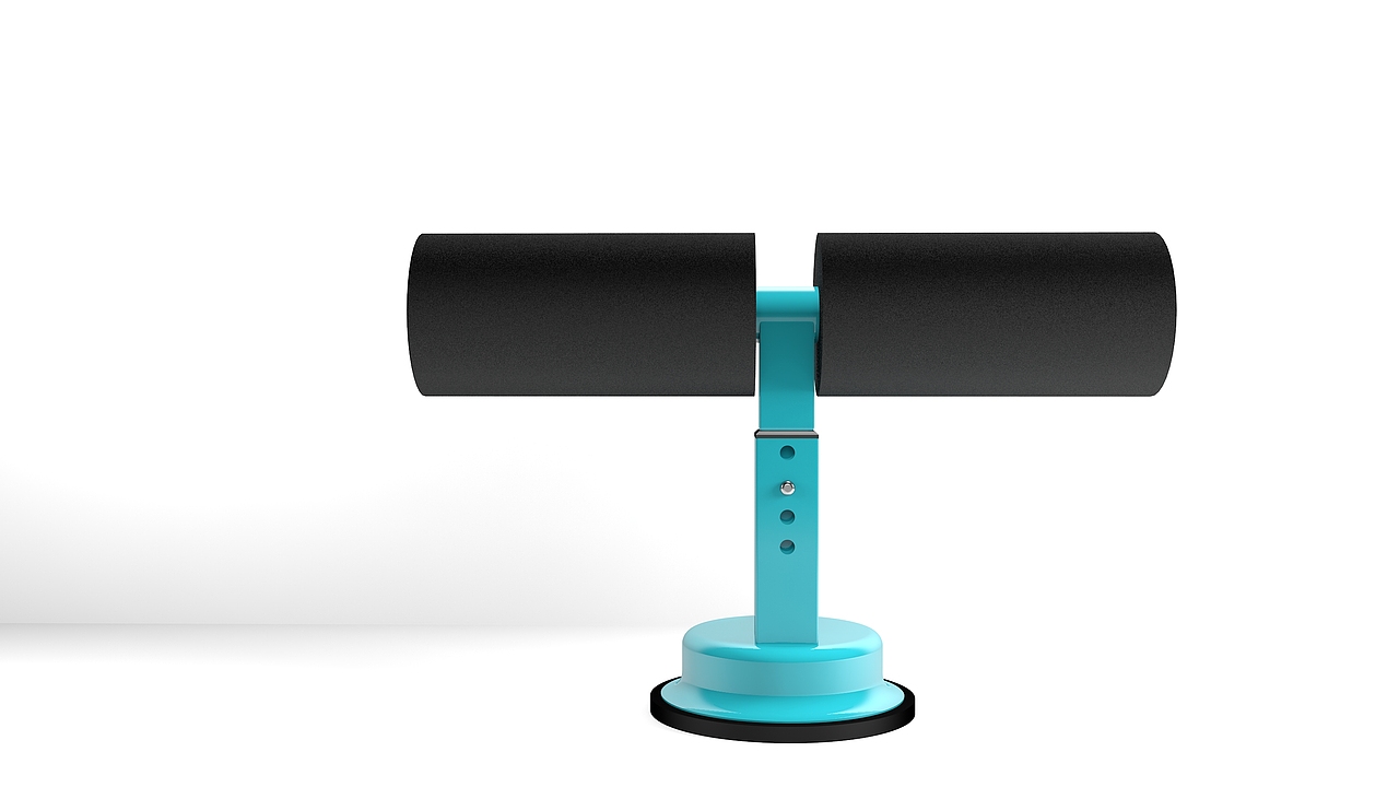 仰卧起坐辅助器C4D建模+海报合成