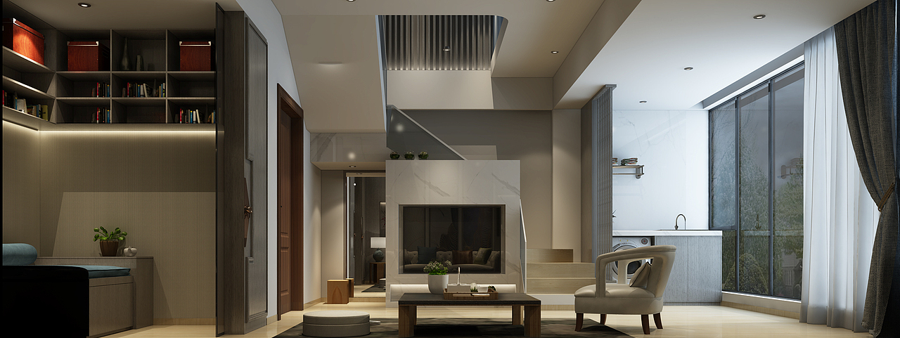 小复式家装（图ZMTAwMzMxNjI4） - 家装设计 - 站酷设计师何乐而不为微原创素材 - 站酷ZCOOL