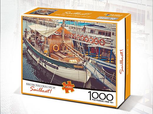 成人拼图的包装设计