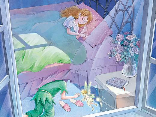 水彩彼得潘书插