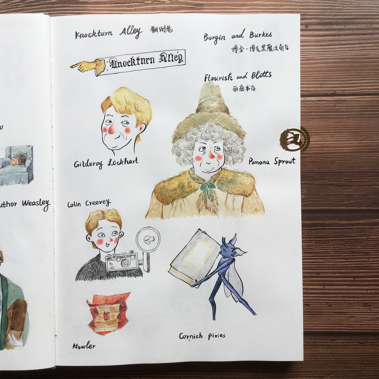 哈利波特插畫速寫系列——2（圖ZMTM5NzkxMzg4） - 創(chuàng)作習作 - 站酷設計師珞珞_LW原創(chuàng)素材 - 站酷ZCOOL