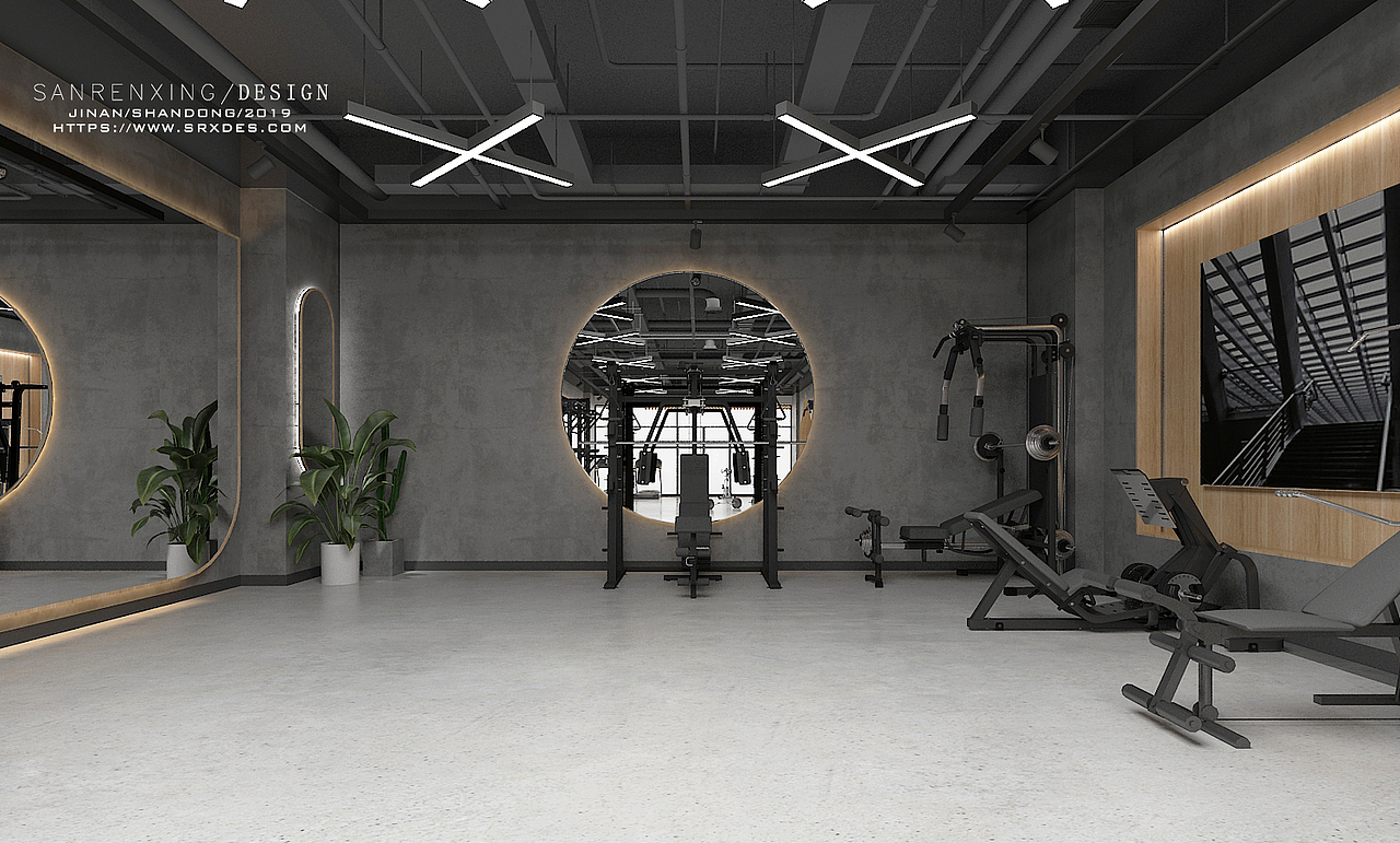 新中式健身房（图ZMTg2MjMwNjQw） - 家装设计 - 站酷设计师三人行空间设计原创素材 - 站酷ZCOOL