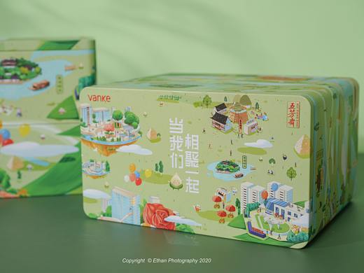 五芳斋×嘉兴万科端午粽子礼盒，嘉兴八景系列