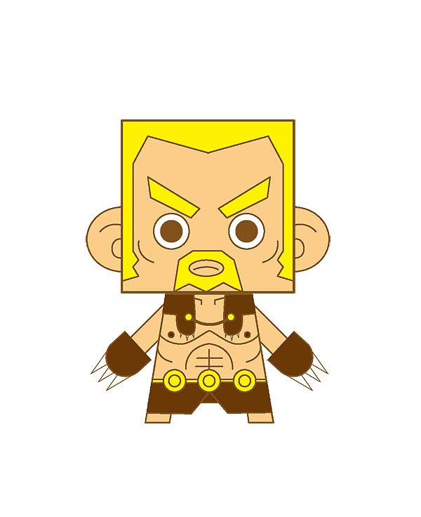 哈没暗黑玩就自己画着玩,暗黑纸模设计。